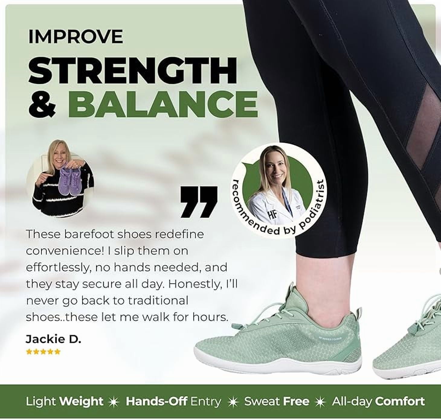 HF Flow Minimalist Barefoot Shoes for Men & Women | Zero Drop, Arch Support, Splash-Proof & Breathable Footwear | Lightweight Ergonomic Shoes for Pain Relief & Posture Correction | Unisex