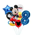thumbnail image 3 of Suministros para fiestas temáticas de Mickey Mouse azul de Disney, fondo de cumpleaños para niñas, decoración, vaso, plato, cuchillo, tenedor, cuchara, cubiertos desechables, 3 of 5