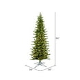 thumbnail image 3 of Vickerman 7.5' x 38" Moutauk Pine Artificial Christmas Pencil Tree, Clear Dura-lit Lights, 3 of 5
