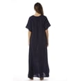 thumbnail image 3 of Riviera Sun Long Embroidered Dresses for Women (Navy, Medium), 3 of 3