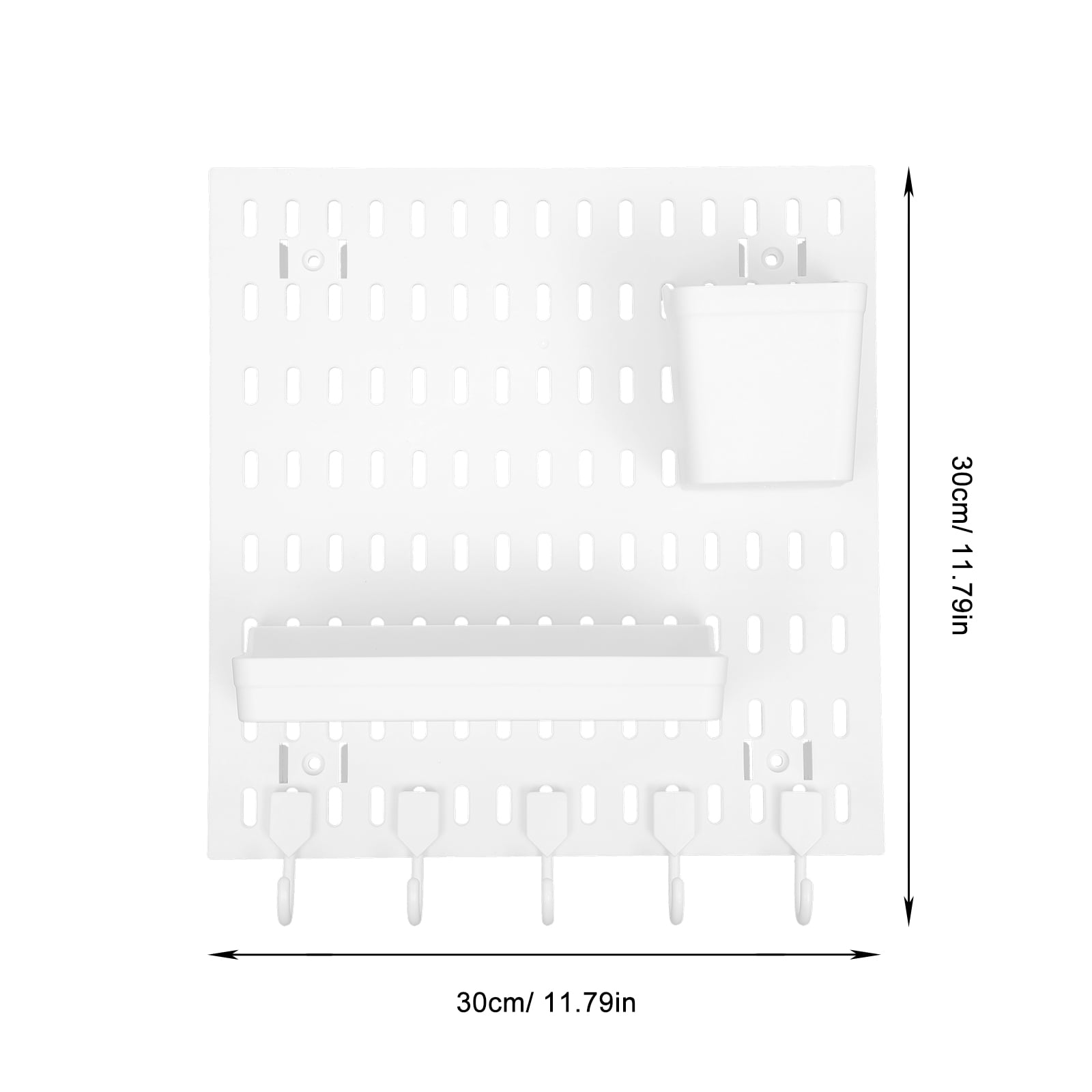 FRCOLOR 1 Set Pegboard Combination Kit Plastic Pegboard Wall Organizer with Hooks for Home Office