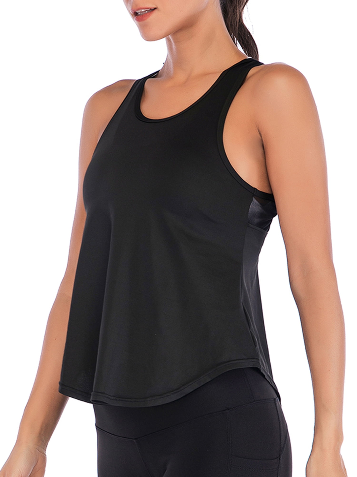 YouLoveIt Womens Yoga Vest Gym Sports Tops Shirts Quick Dry Yoga ...