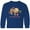 Royal Blue, variant on Inktastic Don't Hurry Sloth Long Sleeve Youth T-Shirt