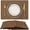 Brown, variant on Teal Cloth Easter Placemats Set of 6 Cotton Linen Blend Washable Spring Dining Table Mats for Easter, Indoors & Outdoors, Easy to Clean, 13 x 19 Inch