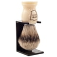 thumbnail image 2 of Parker Safety Razor 100% Silvertip Badger Bristle Shaving Brush (Ivory Handle) & Free Shaving Brush Stand, 2 of 3