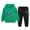Green, variant on YDFCWXW Boys Clothes Fall Hooded Long Sleeved Top and Pants 2 Piece Outfits Clothing Set with Pocket (Green, 9-10 Years)