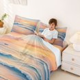 thumbnail image 3 of jejeloiu Coastal Ocean Wave Queen Sheet Sets Kids,Hawaii Sea Beach Bed Set For Boy,4-Piece, 3 of 6