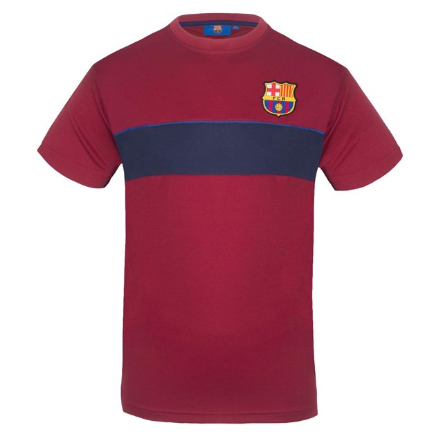 Manchester City FC Mens Contrast Striped Polyester T-Shirt