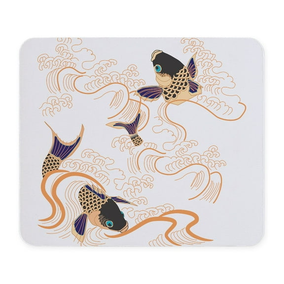 CafePress - Koi Fish Tattoo Asian Japanese Decoratio - Non-slip Rubber Mousepad, Gaming Mouse Pad