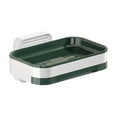 thumbnail image 2 of Hxlamzoo Drainage Soap Dish with Water Tray Wall Mounted Soap Dish Holder Plastic Soap Container No Drilling Soap Dish Holder Easy to wash, 4 Colors, 2 of 6