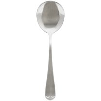 Excellante Flatware-Dakota 18/0 satin heavy weight stainless steel bouillon spoon, comes in dozen