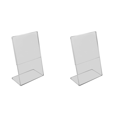 thumbnail image 1 of Acrylic Clear Card Holder Stand A4,Sign Label Frame, Desk Card Holders,3mm Business Card Display Holder (2 PCS), 1 of 4
