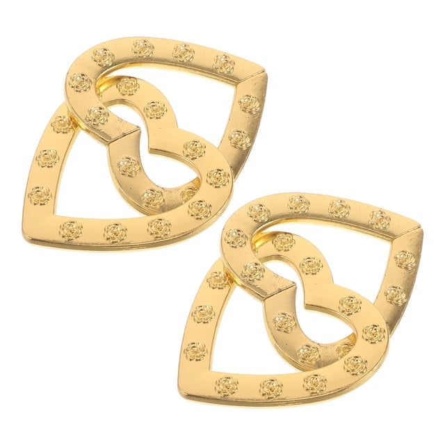 unbranded 2Ud Doble Corazón De Metal Dorado Decorativo Para Fiesta De Y Hogar Romántico