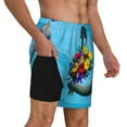 thumbnail image 3 of Balery Elephant Trunk Couple Flowers Mens Swim Trunks Swim Shorts for Men Quick Dry Inseam Beach Shorts with Compression Liner Pocket-Small, 3 of 9