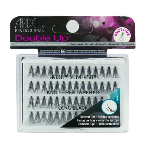 Ardell Professional Duralash Individual Double Up Lashes: Knot-Free Tapered, Long