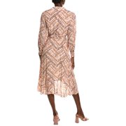 Elie Tahari womens The Linnea Faux Wrap Dress, 8, Pink