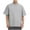 Gray, variant on Men's Drop Shoulder Round Neck Half Sleeve T Shirt Basic Solid Loose Tee Tops