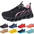 thumbnail image 3 of TIREOW Womens Neuropathy Wide Slip Resistant Softsfeel Relieve Foot Pain Perfect Walking Shoes Orthopedic Sneakers Slip on Running Shoes (6.5, Black), 3 of 3