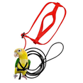 thumbnail image 4 of Parrot Bird Harness Leash Outdoor Flying Traction Straps Band Adjustable Anti-Bite Training Rope,Blue M, 4 of 7