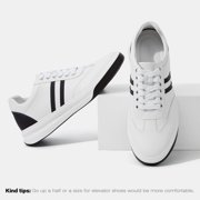 CMR CHAMARIPA Height Enhancing Shoes - Casual Men's White Elevator Sneakers 7CM / 2.76 Inches