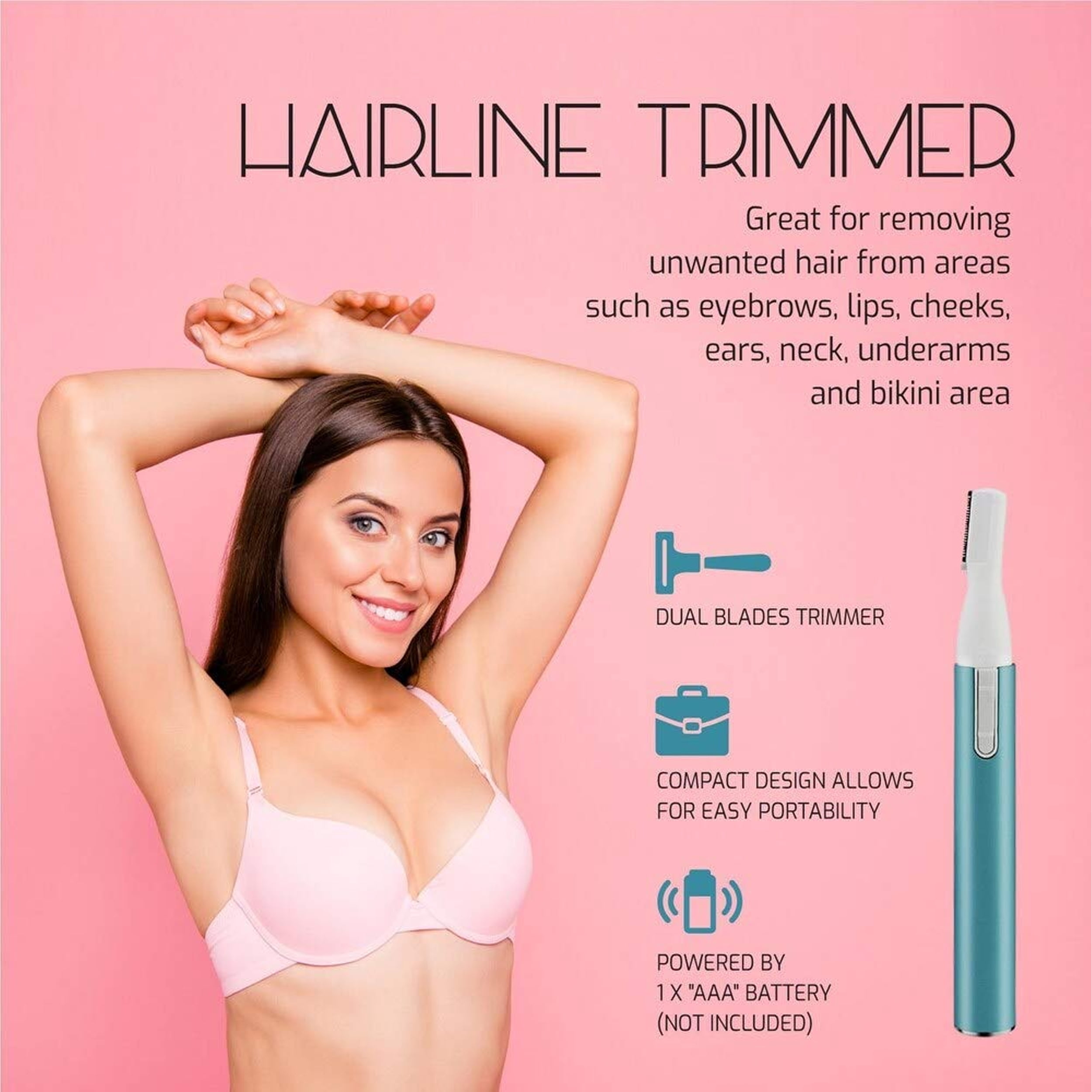 Pursonic FBT36 Wet/Dry Facial Trimmer and Eyebrow Styling Kit