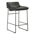 thumbnail image 2 of MOE'S Home Tabouret de Comptoir Étoilé en Cuir Noir ONYX -M2, 2 of 2
