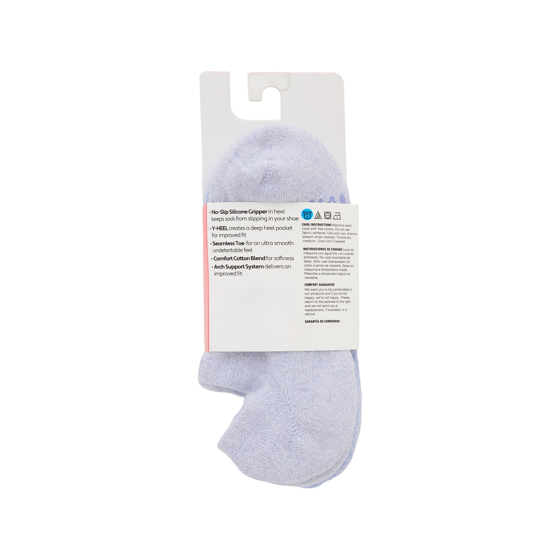 Hanes Women's Absolute Comfort Super No-Show Socks, 4-Pack, Size 5-9