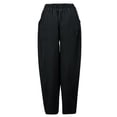 thumbnail image 7 of Diufon Men's Casual Wide Leg Pants Elastic Waist Drawstring Loose Pant Trendy Solid Color Trousers with Pockets, 7 of 7