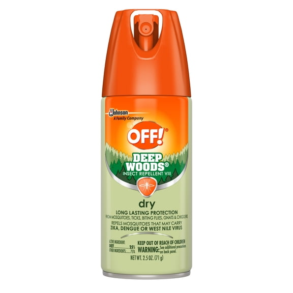 OFF! Deep Woods Insect Repellent VIII Dry, 2.5 oz, Pack - 2