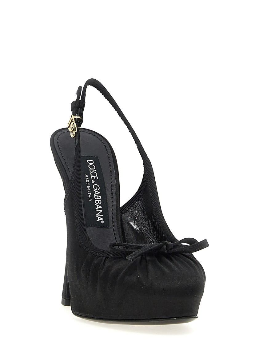スリッポン DOLCE & GABBANA 'Vally' slingback Black Dolce & Gabbana 'Vally' Slingback Black (Women's) - Walmart.com