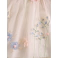 thumbnail image 6 of Argulvti Toddler Girls Polyester Dress Flower Butterfly Embroidery Fly Sleeve V-Neck Dress Summer Casual Princess Dress, 6 of 8