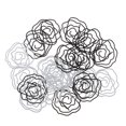 thumbnail image 1 of Paquete de 20 res de forma de flor rosa Archivo de clips de papel Clips de papel Clips de Papelería de oficina, 1 of 6