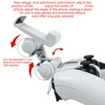 thumbnail image 4 of Universal Adjustable Phone Mount Clip with 180° Rotation & Metal Stand Mobile Gaming Grip Brackets for P4 P5 Controller, 4 of 8
