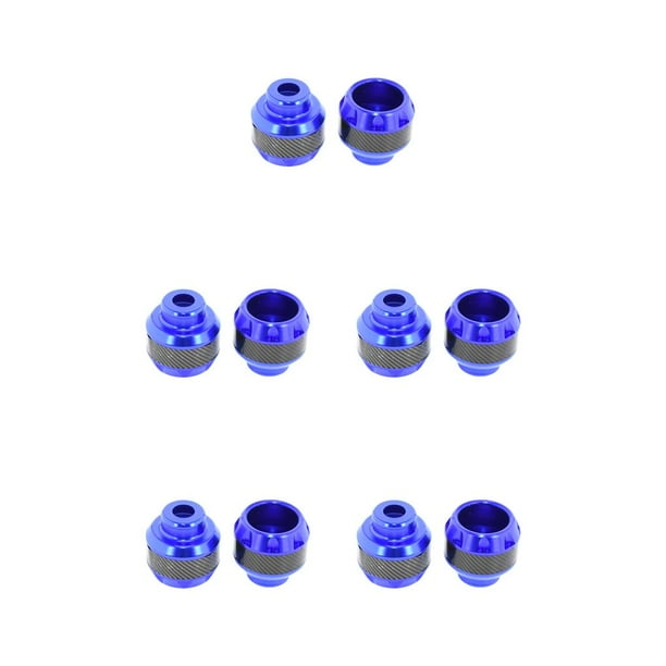 Scienceny 1 par de horquilla delantera universal, copa anticolisión, protección contra caídas, deslizador a prueba de arañazos, protectores de choque, Azul 5piezas Scienceny CBP185725