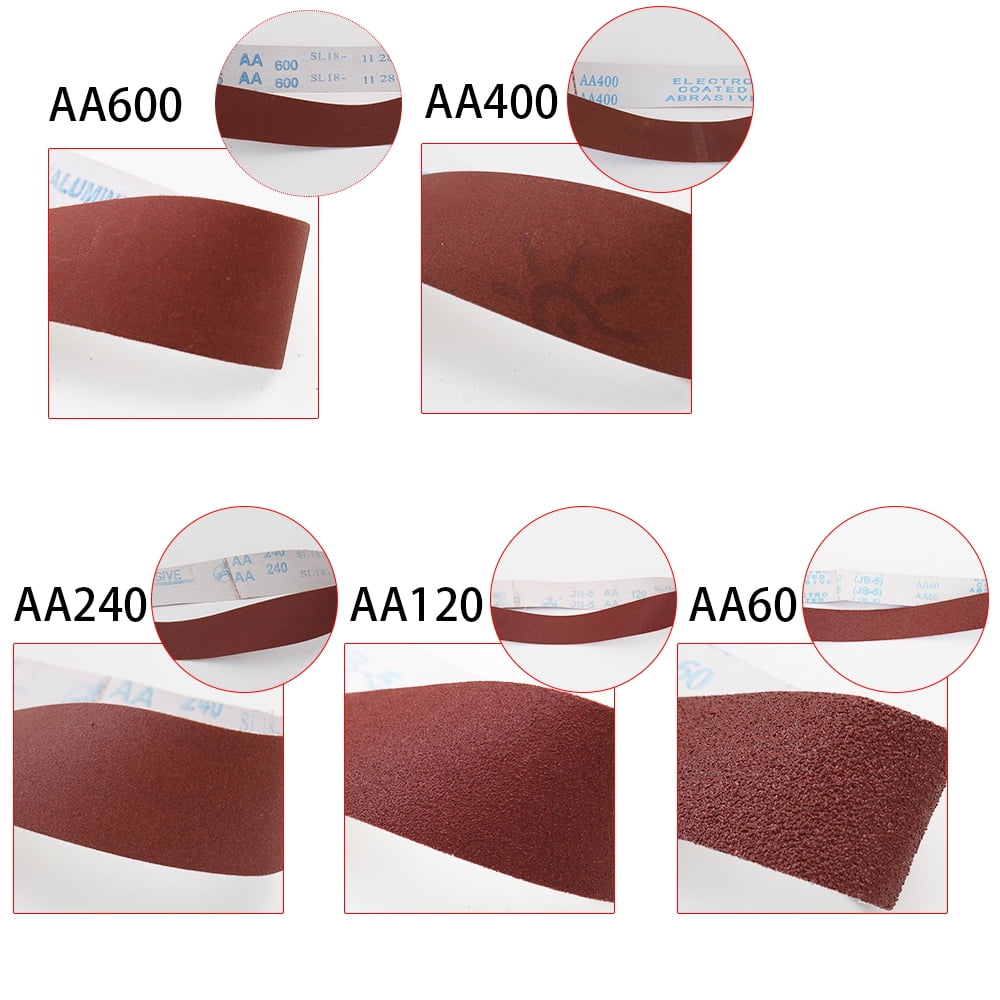 10pcs 740*40mm Sanding Belts 60-600 Grit Grinding and Polishing Replacement