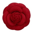 thumbnail image 1 of Broches de Flor Camelia Vintage Hechos a Mano Alfileres de Flor Floral para Mujeres Rojas, 1 of 7