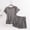 Dark Gray, variant on Womens Sleepwear & Loungewear Set - Soft Cotton Modal Blend Short Sleeve Pajama Top & Shorts, Relaxed Fit 2-Piece Pajama Set, Purple,Size M
