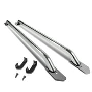 DNA Motoring RAIL-009-SS Pair of Stainless Steel Chrome Truck Side Bar Rail for 2014 to 2017 Silverado / Sierra 5.5ft Short Bed Cab 15 16