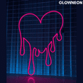 thumbnail image 4 of Glowneon Dripping Heart Neon Sign, Wedding Led Sign, Valentine's Gift, 4 of 5