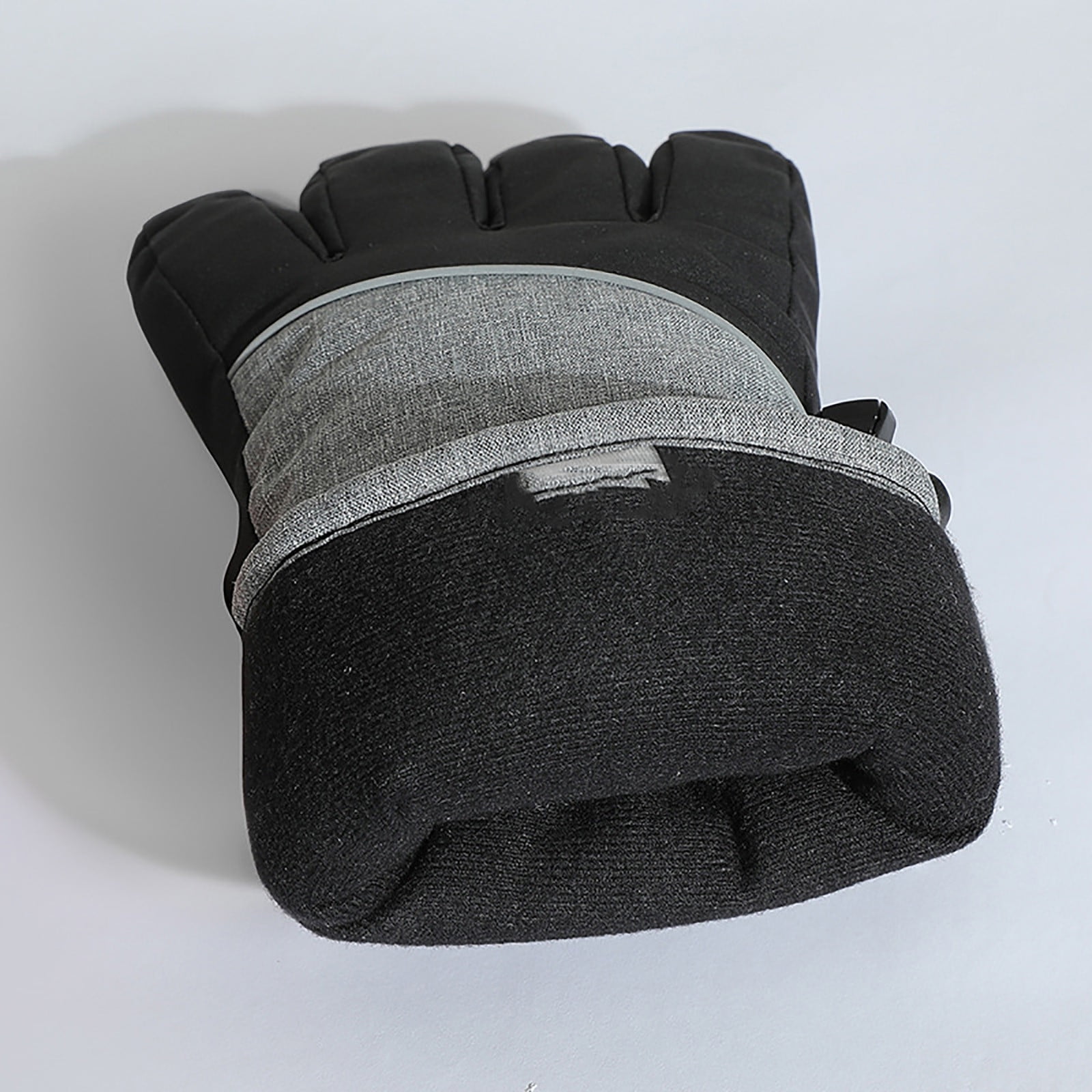 AHTJRT Men's Heated Gloves Electric Hand Warmers with 3 Heating Levels Winter Thermal Outdoor Skiing Riding Biking Running Gloves Dark Gray Free Size