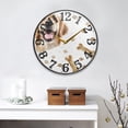 thumbnail image 4 of Dog Bones Claws Wall Clock 10 Inch Silent Non Ticking Battery Operated Easy to Read for Kitchen Living Room, 4 of 8