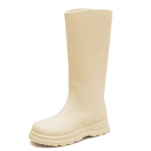 AUXDIQ Wellington Boots Women Mid-calf Wellies Waterproof Rain Boots Outdoor Garden Shoes