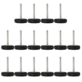 thumbnail image 1 of Uxcell M8 x 50 x 40mm Patas deslizantes ajustables para muebles, niveladores, protectores de suelo para patas de mesa, 20 piezas, 1 of 5