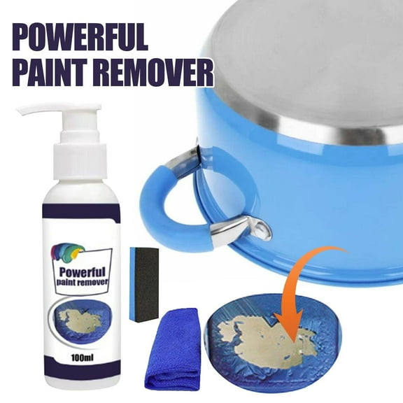 100Fens High-Efficiency Paint Remover New Industrial Strength Paint Stripper Aerosol Paint Remover And Varnish Stripper Paint Stripper For Metal Wood Brick Concret100ml