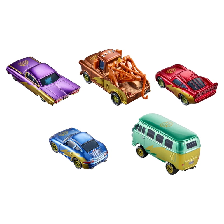 Disney and Pixar Cars Travelin' Team 5-Pack, Set of 5 1:55 Scale