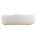 thumbnail image 6 of CRO Decor Modern Curved Living Room Sofa 4-Seat Boucle Fabric Couch -White, 6 of 11