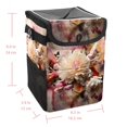 thumbnail image 5 of Fragmented Flowers Foldable Car Trash Can with Lid, Leak-proof and Hanging Storage Bag - Car Trash Bin for Convenient Use, 5 of 6