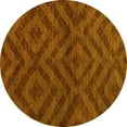 thumbnail image 1 of Ahgly Company Indoor Round Abstract Yellow Modern Area Rugs, 3' Round, 1 of 4
