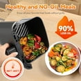 thumbnail image 5 of 3 Qt Compact Air Fryer with Non-Stick Basket and Rack, User Friendly Simple Touchscreen, Cook in Simple Steps, Low-Oil Cooking Small Air Fryer, Space Saving Cooker, 5 of 5