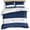 Blue, variant on Blue Plaid Bedding 3 Piece Duvet Cover Set Queen Size, Country Live Love Laugh Text Star Love Heart Microfiber Comforter Cover with Zipper Closure & Pillowcases, Wrinkle & FadeResistant Quilt Cover